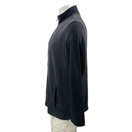 Alfani Men's Gray Long Sleeves Full Zip Fleece High Neck Sweater Jacket Size L