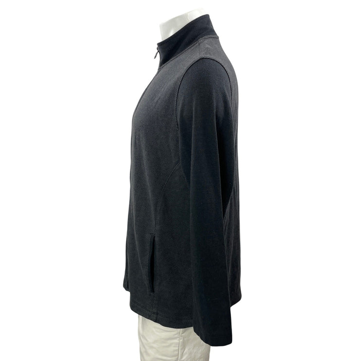 Alfani Men's Gray Long Sleeves Full Zip Fleece High Neck Sweater Jacket Size L