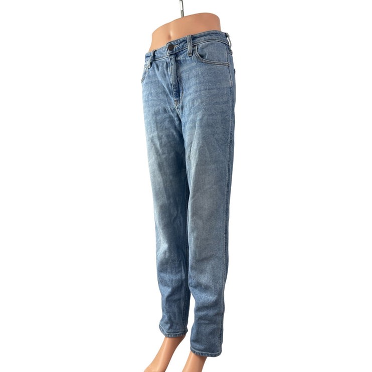 Hollister Women's Blue Medium Wash High Rise Straight Leg Denim Jeans Size 29