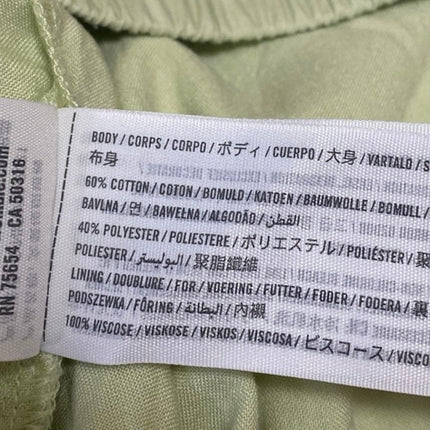 Abercrombie & Fitch Green Long Sleeve Button Shirt High Rise Shorts 2 Pc Set M/L