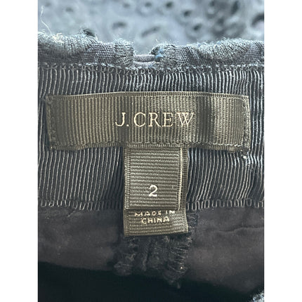 J.Crew Women's Navy Blue Floral Embroidered Mid Rise Straight Mini Shorts Size 2