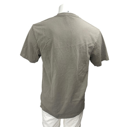Zara Men's Gray Short Sleeve Crew Neck Slim Fit Casual Tee T-Shirt Top Size L