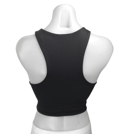 Banana Republic Black Sleeveless Racerback Yoga Tank Athletic Crop Top Size XS
