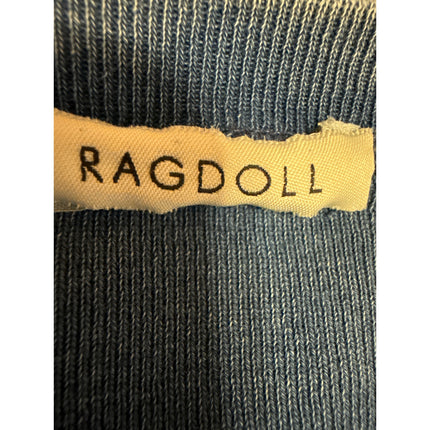 Ragdoll Women's Blue Acid Wash Long Sleeve Round Neck T Shirt Tee Top Size XS