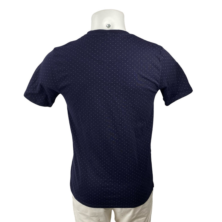 Sfera Mens Navy Blue Short Sleeve Crew Neck Pocket Regular Fit T Shirt Tee Top M