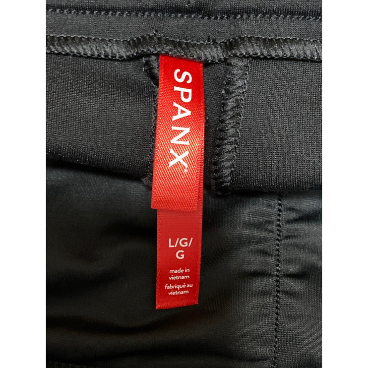 Spanx Perfect Women's Black Yoga Gym Athletic Activewear Flare Trousers Pants L