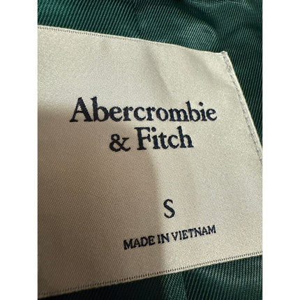Abercrombie & Fitch Women's Green Long Sleeve Blazer Coat Suit Jacket Size S