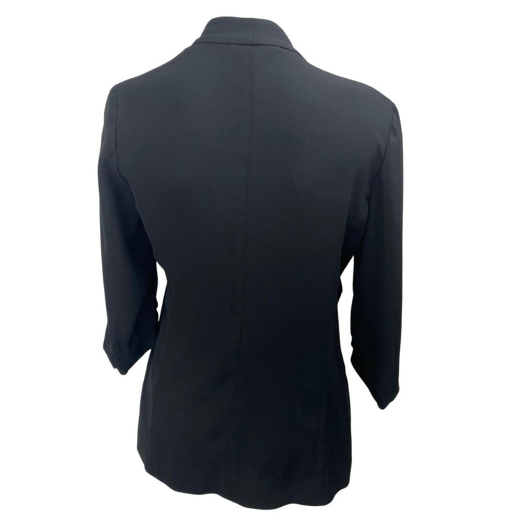 Aritzia Babaton Women's Black Long Sleeve Shawl Collar Open Blazer Coat Jacket 4