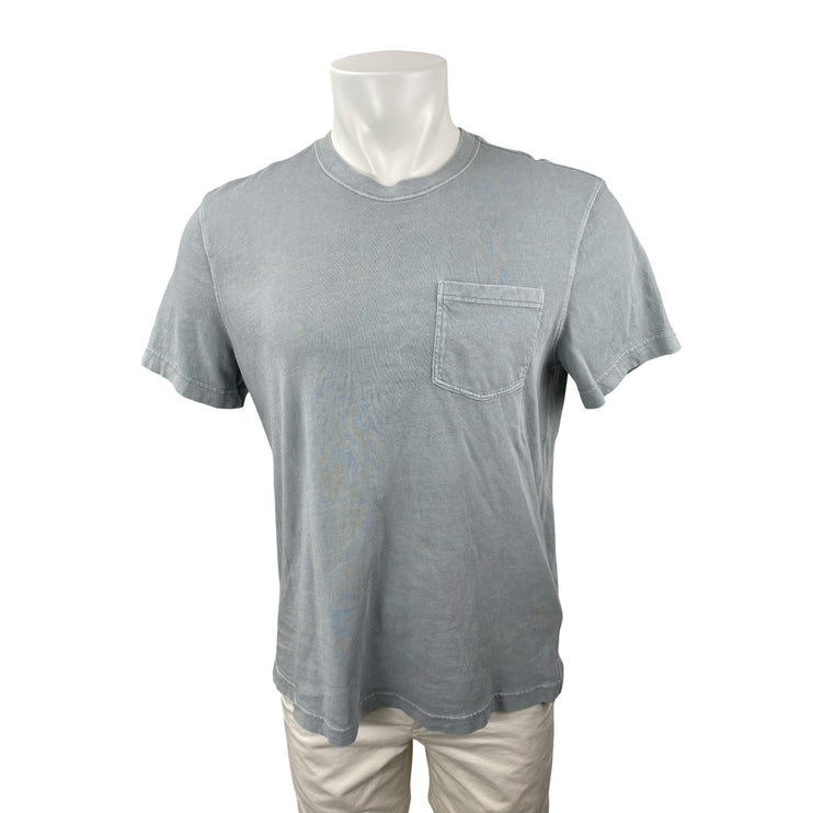 J.Crew Vintage Jersey Men's Blue Pocket Short Sleeve Crewneck T Shirt Tee Top M