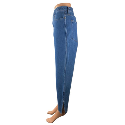 Madewell Roadtripper Women's Blue High Waisted Straight Leg Denim Jeans Size 32