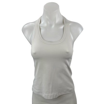 Lululemon Women's White Racerback Yoga Workout Running Athletic Tank Top Size 4