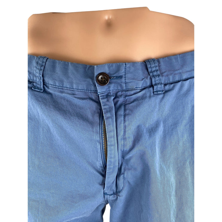 J.Crew Stretch Men's Blue Cotton Mid Rise Slim Straight Chino Bermuda Shorts 33