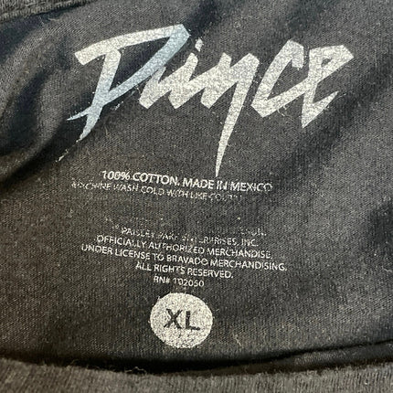 Prince Purple Rain Album Cover Graphic Short Sleeve Crop Tee T-Shirt Top Size XL