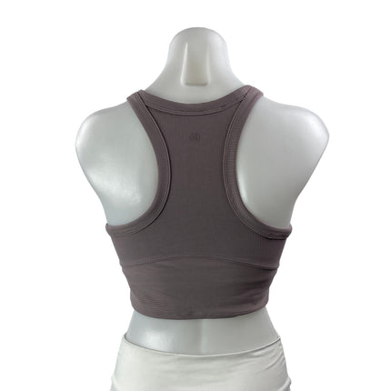 Lululemon Women's Purple Racerback Workout Yoga Tank Athletic Crop Top Size S