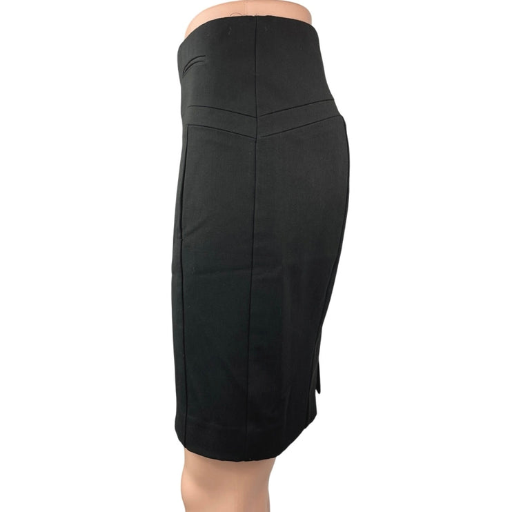 Express Women's Black Zipper Straight Pencil Knee Length Mini Skirt Size 0