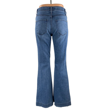 James Jeans Shayebel Flat Women's Blue High Ride Flared Bootcut Denim Jeans 28