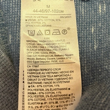 Banana Republic Men's Blue Waffle Knit Long Sleeve Crew Neck Sweater Top Size M