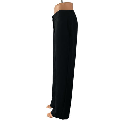 aritzia black dress pants Wilfred Aritzia Pants Womens 6 Black Pleated Wide Leg Dress Trousers Workwear