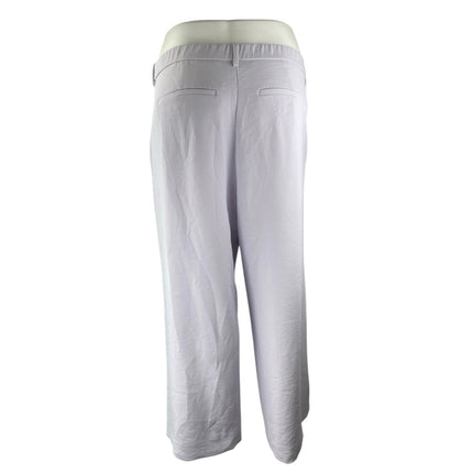 NEW Abercrombie & Fitch Lilac Purple High Rise Wide Leg Trousers Pants Size 36