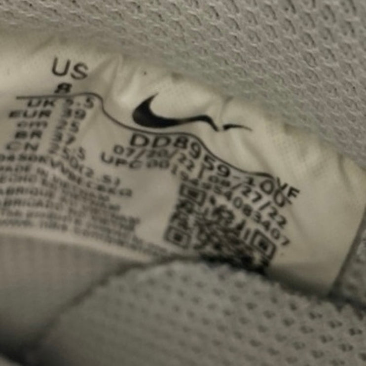 Nike Air Force 1 Women's White Leather Low Top Lace Up Athletic Sneakers Shoes 8