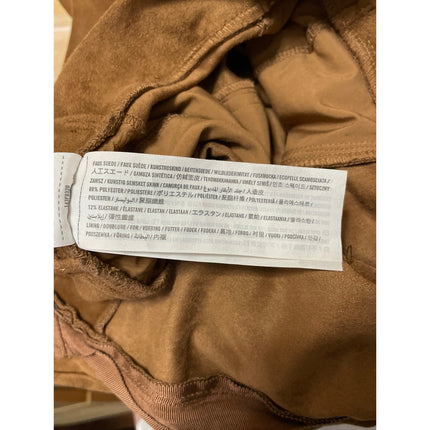 Abercrombie & Fitch Womens Brown Faux Suede Belted Mini Paperbag Skirt Size XS