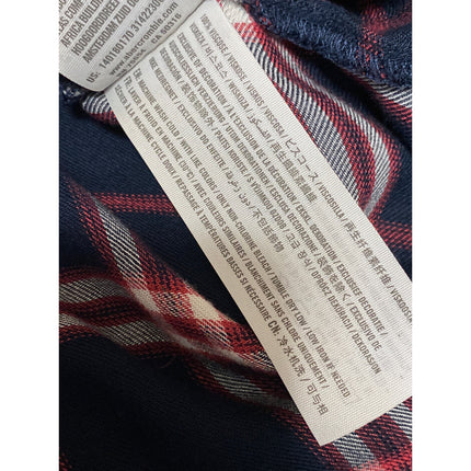 Abercrombie & Fitch Men's Blue Plaid Long Sleeve Button Down Shirt Top Size M