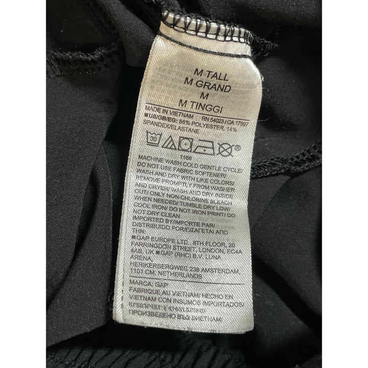 Gap Fit Women's Black Pleated High Rise Palazzo Wide Leg Trousers Dress Pants MT