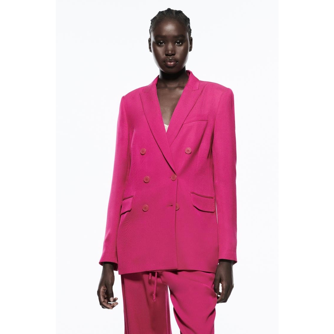 zara hot pink blazer dress Blazer Dress Zara Pink