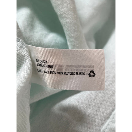 Gap The Fitted Boyfriend Women's Mint Green Long Sleeve Button Down Shirt Top XS