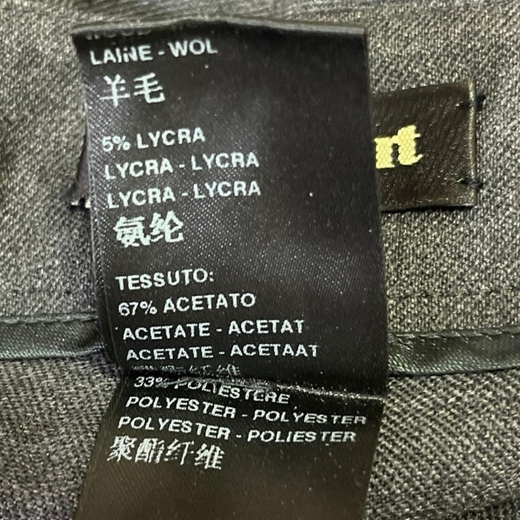 Paul Stuart Women's Gray Mid Rise Flat Front Tapered Leg Career Dress Pant Sz XL