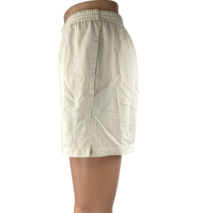 Brandy Melville Women's Cream Elastic Waist High Rise Pull On Lounge Shorts S
