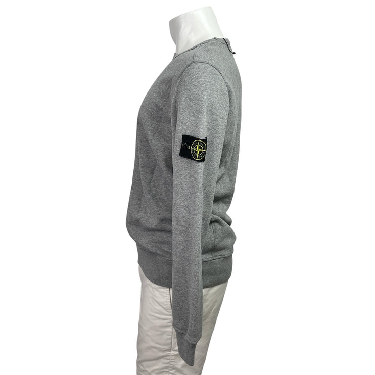 Stone Island Men's Gray Long Sleeve Crew Neck Knit Sweatshirt Sweater Top Size L