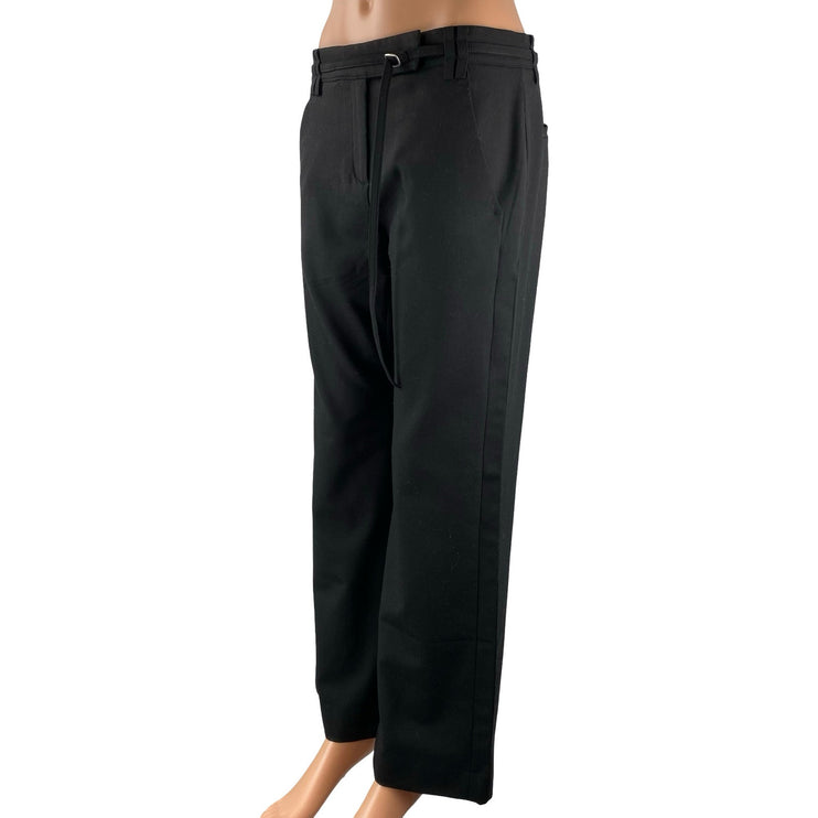 Banana Republic Women's Black Wool Mid Rise Flare Bootcut Trousers Dress Pants 4