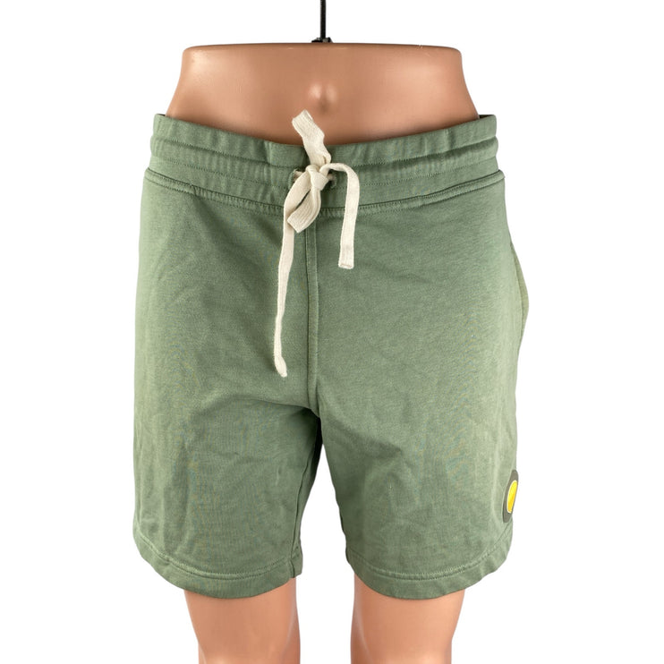 Eubi Women's Green Cotton High Rise Casual Activewear Athletic Sweat Shorts Sz M