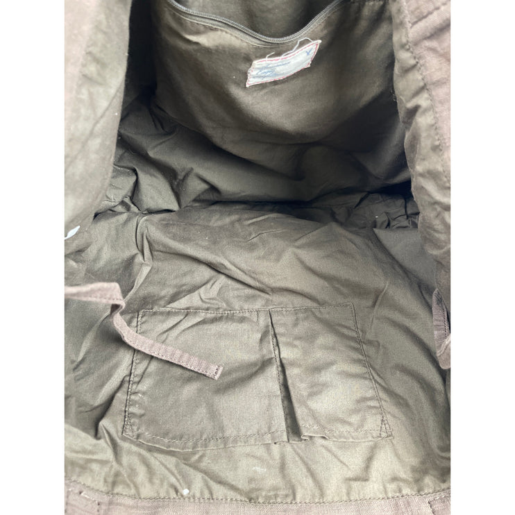 American Eagle Outfitters Tan Floral Embroidered Double Strap Tote Shoulder Bag