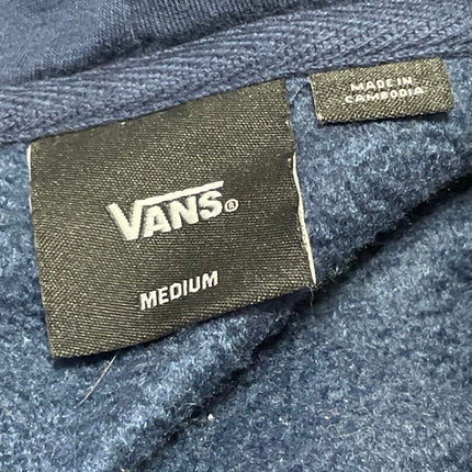 Vans x Lizzie Armanto Women's Blue Fleece Floral Hoodie Hooded Sweatshirt Top M