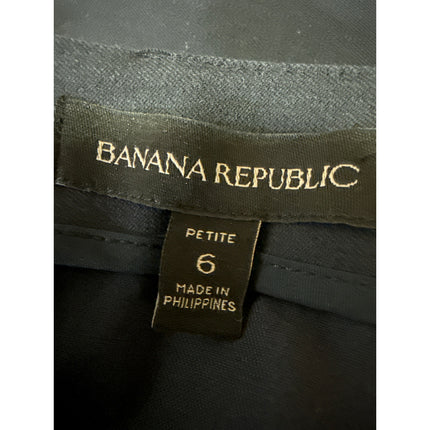 Banana Republic Women's Blue High Waisted Zipper Mini Pencil A-Line Skirt Size 6
