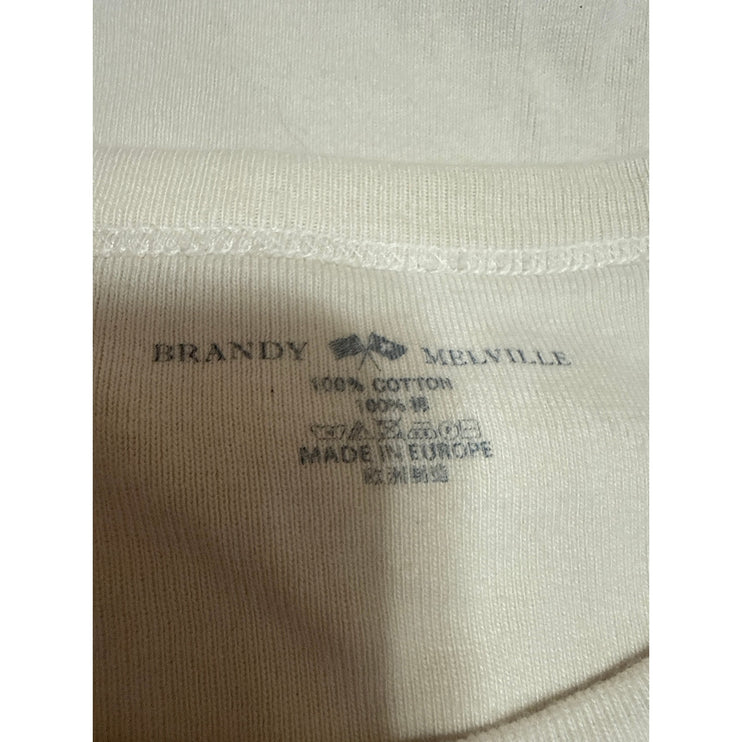 Brandy Melville Ashlyn Cowboys Graphic Short Sleeve Crop Basic Tee T-Shirt Top S