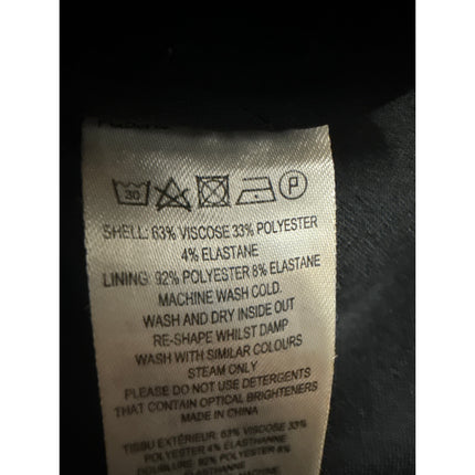 French Connection Women's Black Notch Collar Button Blazer Coat Jacket Size XXS`