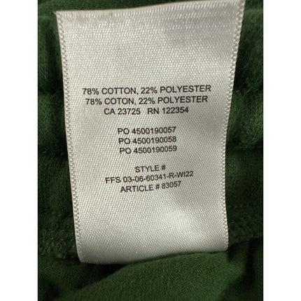Aritzia TNA Sweatfleece Green Elastic Waist Wide Leg Trousers Sweatpants Size XS