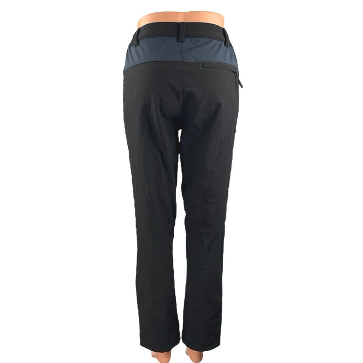 Outdoor Sports Women's Black Waterproof Colorblock Winter Ski Snow Pants Size XS