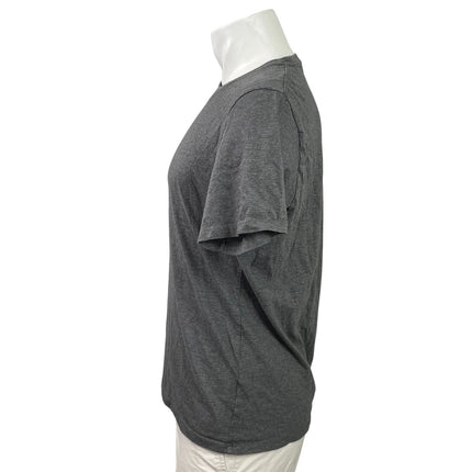 Uniqlo Men's Dark Gray Knit Short Sleeve Crew Neck Basic T Shirt Tee Top Size M