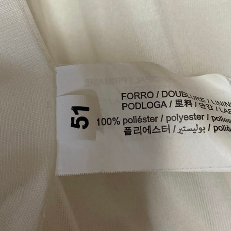 Zara Women's White Sleeveless Strapless Bandeau Corset Crop Tank Tube Top Sz XL