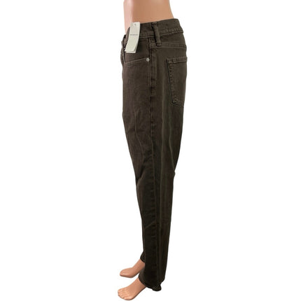 NEW Abercrombie & Fitch Vintage Straight Brown High Rise Denim Jeans Pants Sz 30