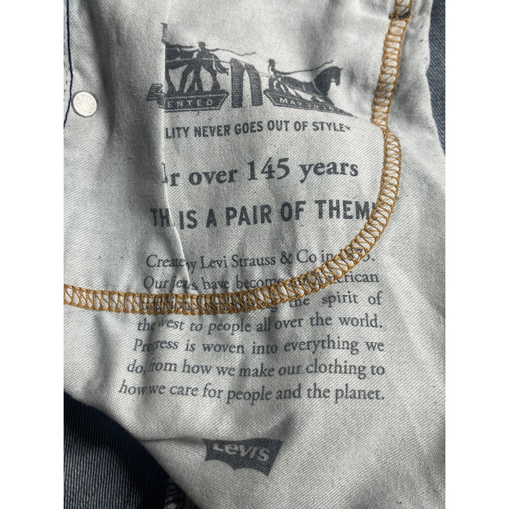 Levi's 505 Men's Blue Medium Wash High Rise Slim Straight Denim Jeans Pants 30