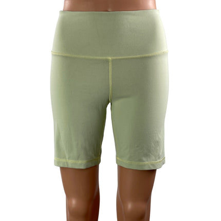 Aritzia TNA Action Green High Rise Yoga Workout Athletic Biker Shorts Size M
