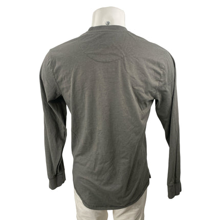 Weatherproof Mens Gray Long Sleeve Crew Neck Basic Casual T Shirt Tee Top Size M