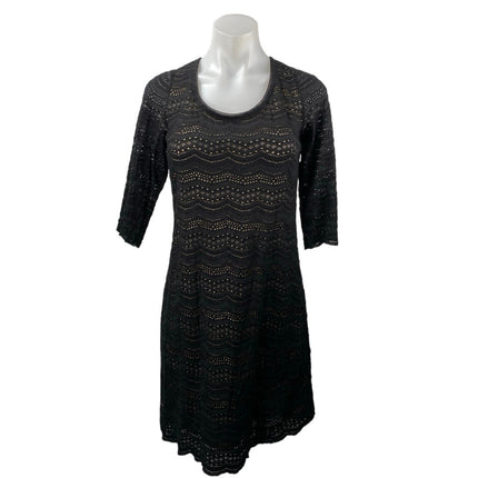 Ralph Lauren Denim & Supply Black :ace Open Back Half Sleeve Mini Shift Dress M