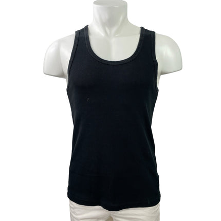 Uniqlo Men's Gray Black White Ribbed Knit Scoop Neck Tank Top Pack of 3 Size M