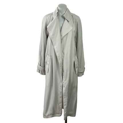 Aritzia Babaton Women's Gray Long Sleeve Collared Long Trench Coat Jacket Size S